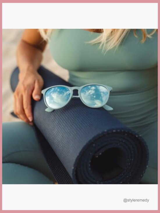 Lightweight Polarized Sunglasses with Brushed Metal Frame